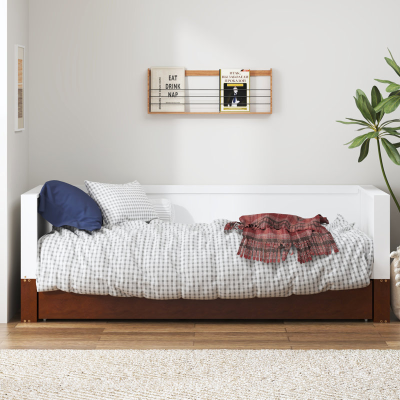 Catalda Twin Solid Wood Daybed With Trundle