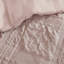 Ensemble d'édredon en jacquard sculpté 5 pièces pour lit double / grand 5 pièces, rose