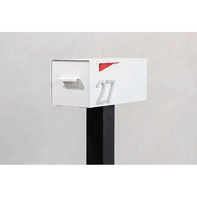 La boîte aux lettres postale, Blanc / argenté, Oui