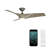Zephyr 3 - Blade Outdoor/Indoor Smart Ceiling Fan with 2700K-3000K-4000K-5000K Selectable LED Light Kit and Remote Control Included, Works With Alexa and iOS or Android App-102751556-102751557