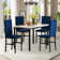Keveen 5 - Piece Faux Marble Top Dining Set