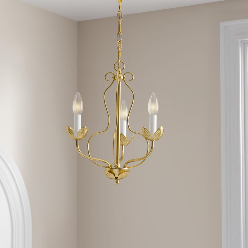 Bellamira 3 - Light Dimmable Chandelier, Soft Gold