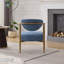 Fauteuil polyvalent en tissu tissé avec coussin en mousse et structure en métal, idéal pour le confort de la salle à manger, du salon et de la chambre à coucher.-947435867-947435864