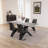 Modern Kitchen Dining Table Set, Extendable Dining Table With Dining Chairs-1011479905