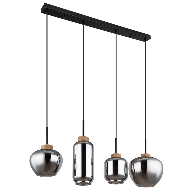 Lillian 4 - Light Matte Black Pendant