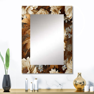 Motif victorien rustique élégant de Brocade Howard - miroir décoratif floral