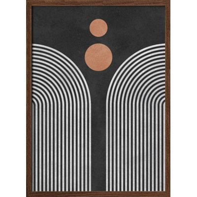 "Circles 3", art mural texturé encadré