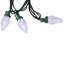 100-Count Faceted LED C9 Christmas Lights - 66 ft Green Wire-1947061396