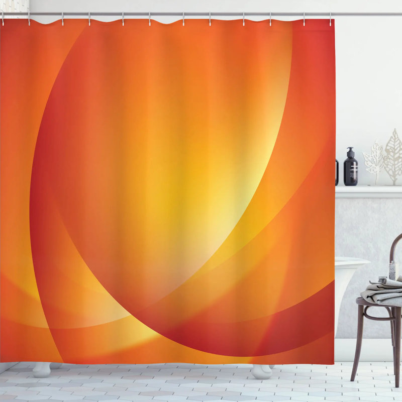 Shower Curtain with Hooks Included, 70" H x 69" W