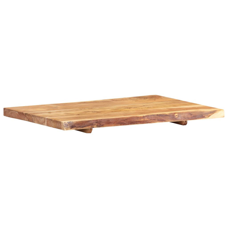 Bathroom Vanity Top Solid Acacia Wood 80x52x3.8 cm