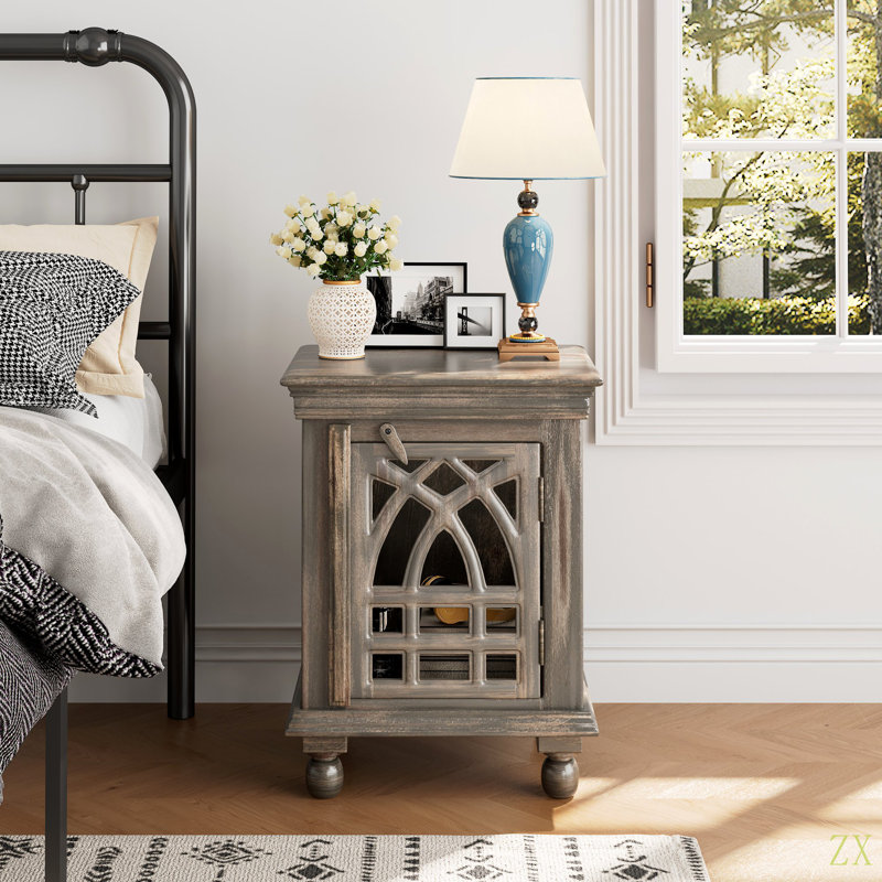 Table de chevet en bois