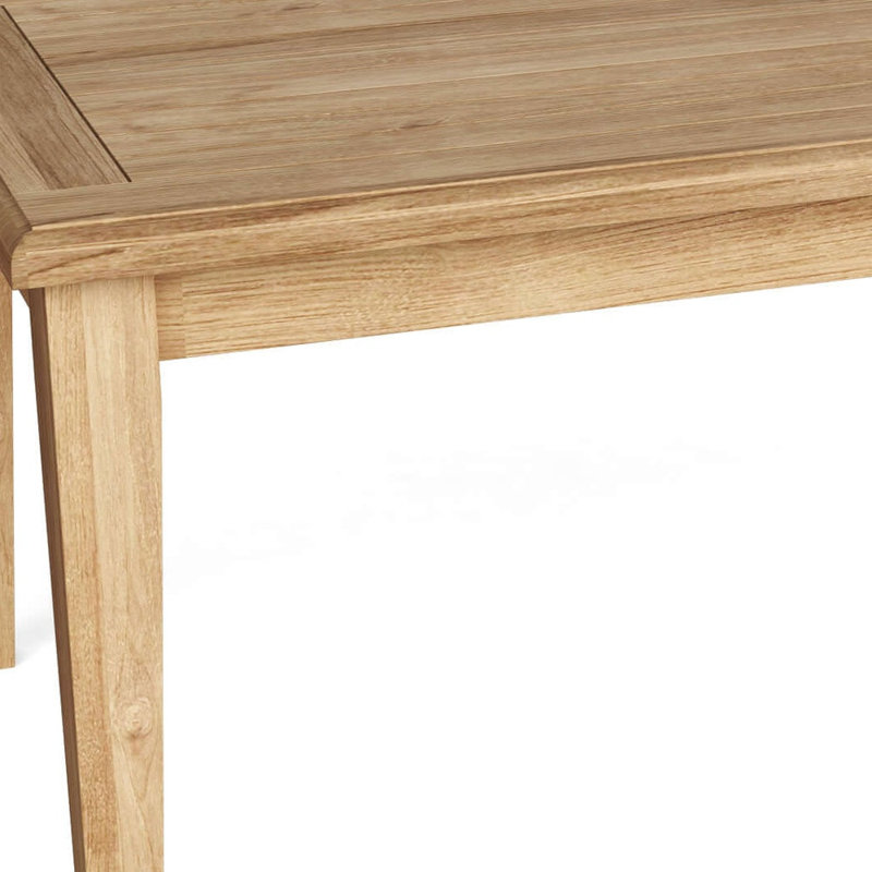 Table basse d'extérieur en bois massif naturel 47 po