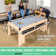 Gosports 7 Ft 3-in-1 Multi Game Pool Table Set with Dining, and Table Tennis Game Includes Bench