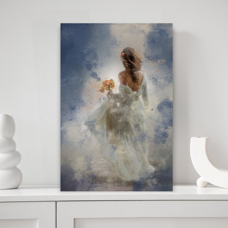...Rappelle-moi encore une fois qui je suis...' Affiche murale abstraite contemporaine de paysage naturel, 18" H x 12" W