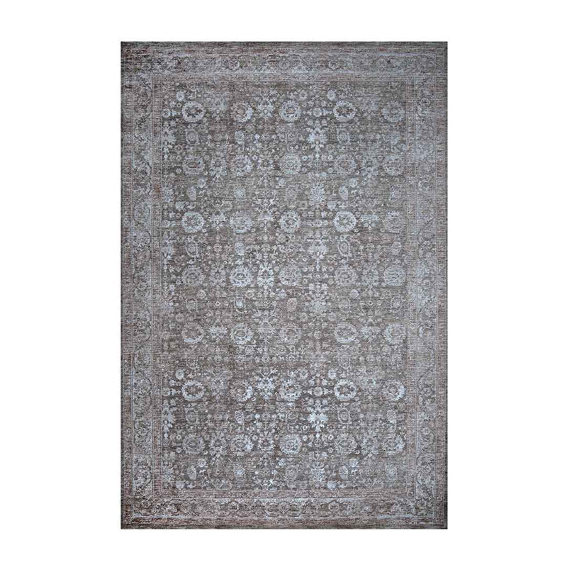 Emerald Noir Brown And Beige Area Rug, Rectangle 120 x 155 cm