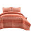 Ensemble de courtepointe réversible moderne et contemporain en coton orange standard 3 pièces-515163576