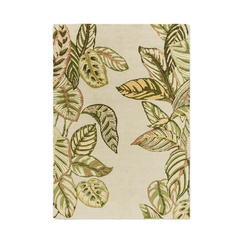 Calathea Hand Tufted Floral Area Rug, Rectangle 8'2" x 11'6"