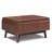 Owen 34"W Upholstered Mid-Century Modern Rectangular Flip-Top Ottoman with Tray Top-1559455267