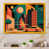 Impression dorée sur toile encadrée