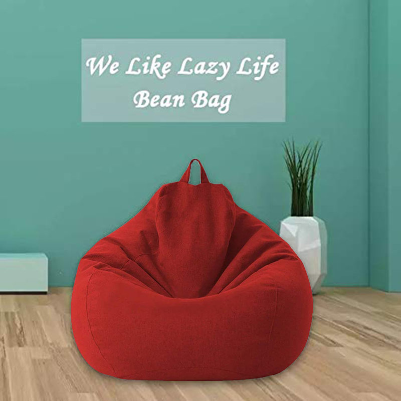 Fauteuil à billes standard, Mélange de coton rouge