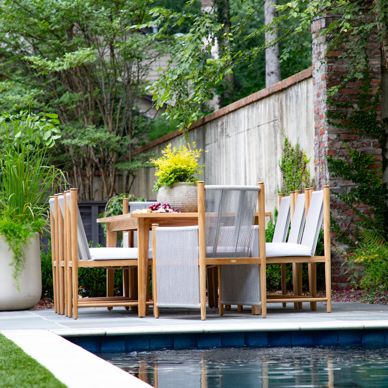 Croquet Teak Outdoor Dining Table