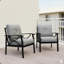 Ensemble de 2 fauteuils en métal toutes saisons (y compris une chaise de patio)-2133912350-2133912351