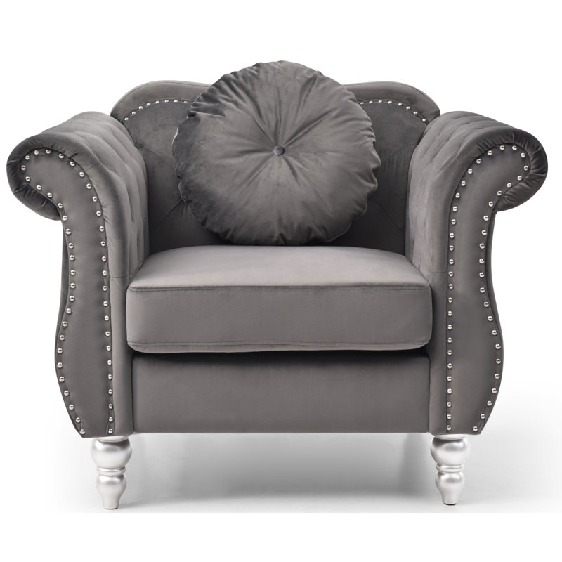 Chaise Glory Furniture Hollywood, Gris