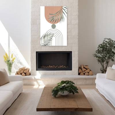 " Abstract Botanical Arches Abstract Contemporary Minimalist Wall Art Print " Print