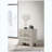 Rustic Cream 2-Drawer Nightstand Bedside Table