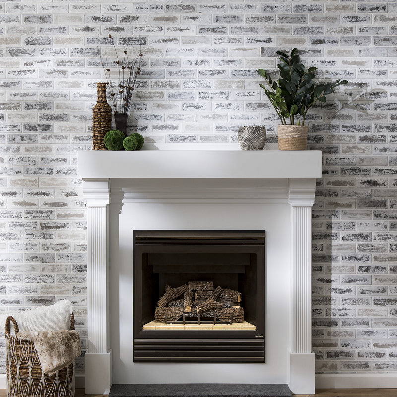 Rustic Grove 25,6 po x 4,9 po panneaux de briques de colle (Cape Cod), Cape Cod
