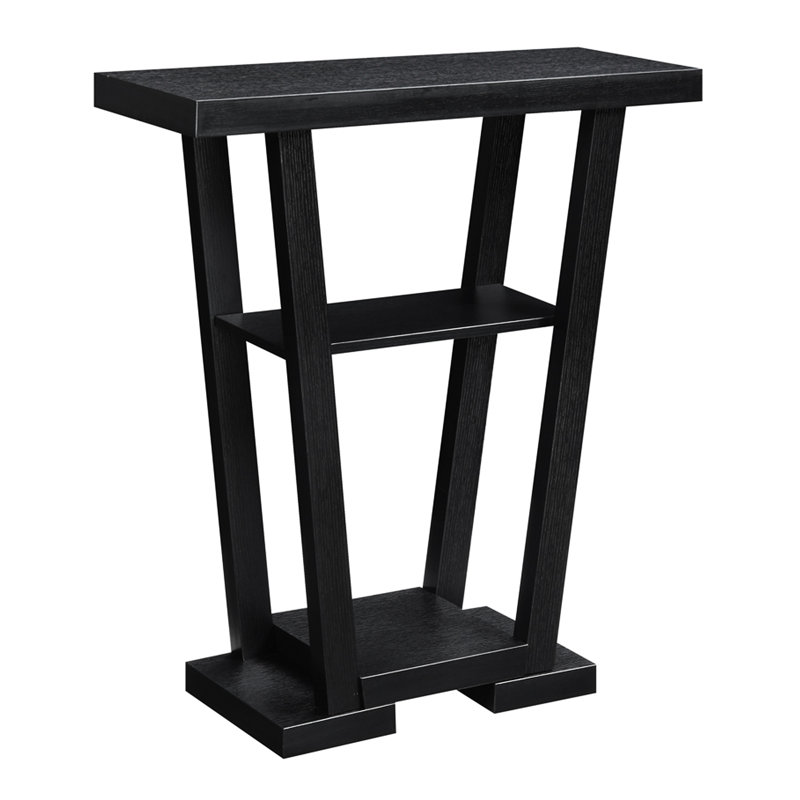 Carce 31.5" Console Table with Shelves, Black