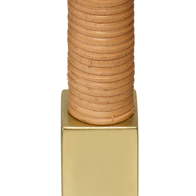 Lampe sur pied en rotin Harrison, naturel