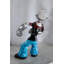 Statue Popeye avec accoudoirs flexibles en aluminium 12 po x 9 po x H 17 po