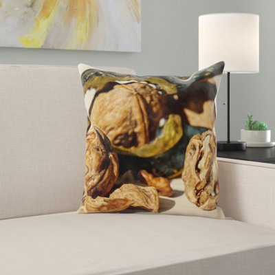 Walnut Throw Pillow