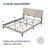Nihal Upholstered Platform Bed with Adjustable Headboard-72198393-72198389