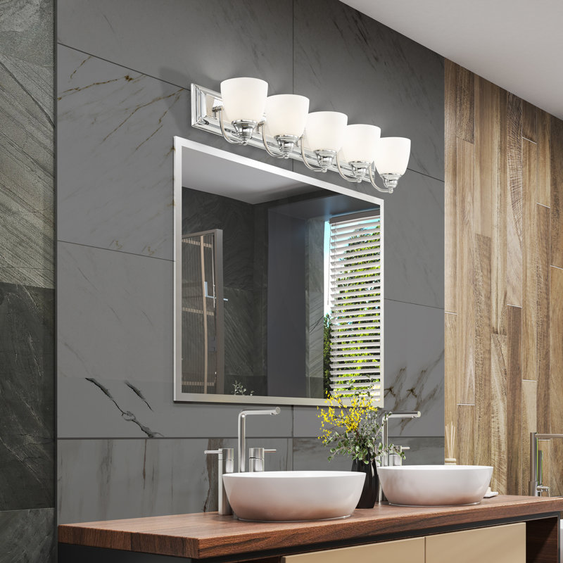 Springfield 5 - Light Dimmable Vanity Light, Polished Chrome