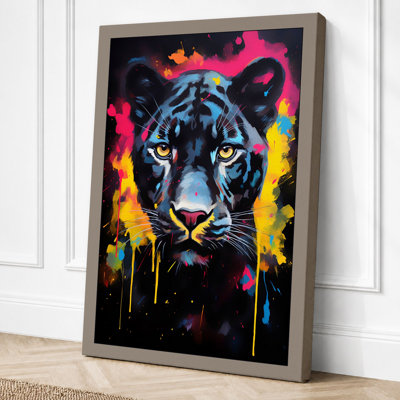 Tiger In Colour Modern - Print