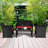 Bizzle Wicker 4 - Person Patio Conversation Set with Cushions
