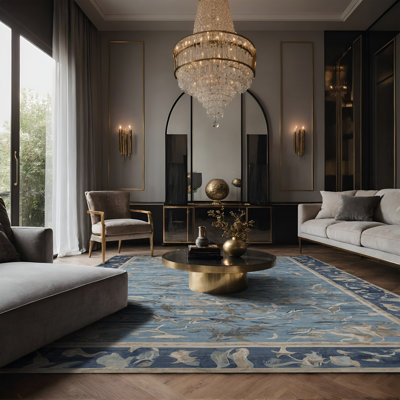 Tapis gris soyeux et moelleux