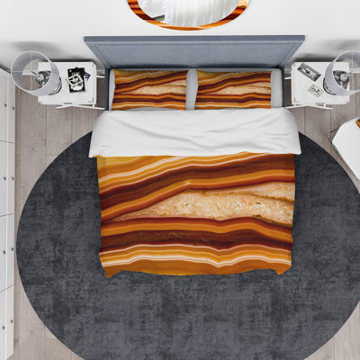 Ensemble de housse de couette designart geode chrystal