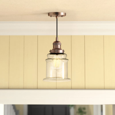 Luminaire suspendu en forme de cloche à 1 lumière Galaviz