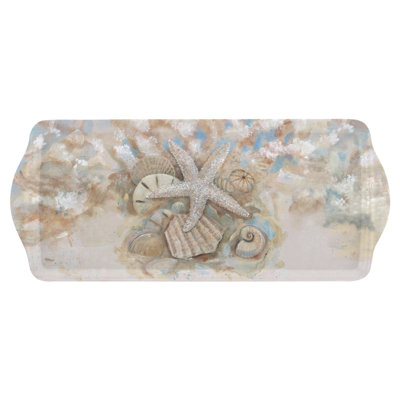 Pimpernel Beach Prize Melamine Sandwich Tray 15.1 X6.5"