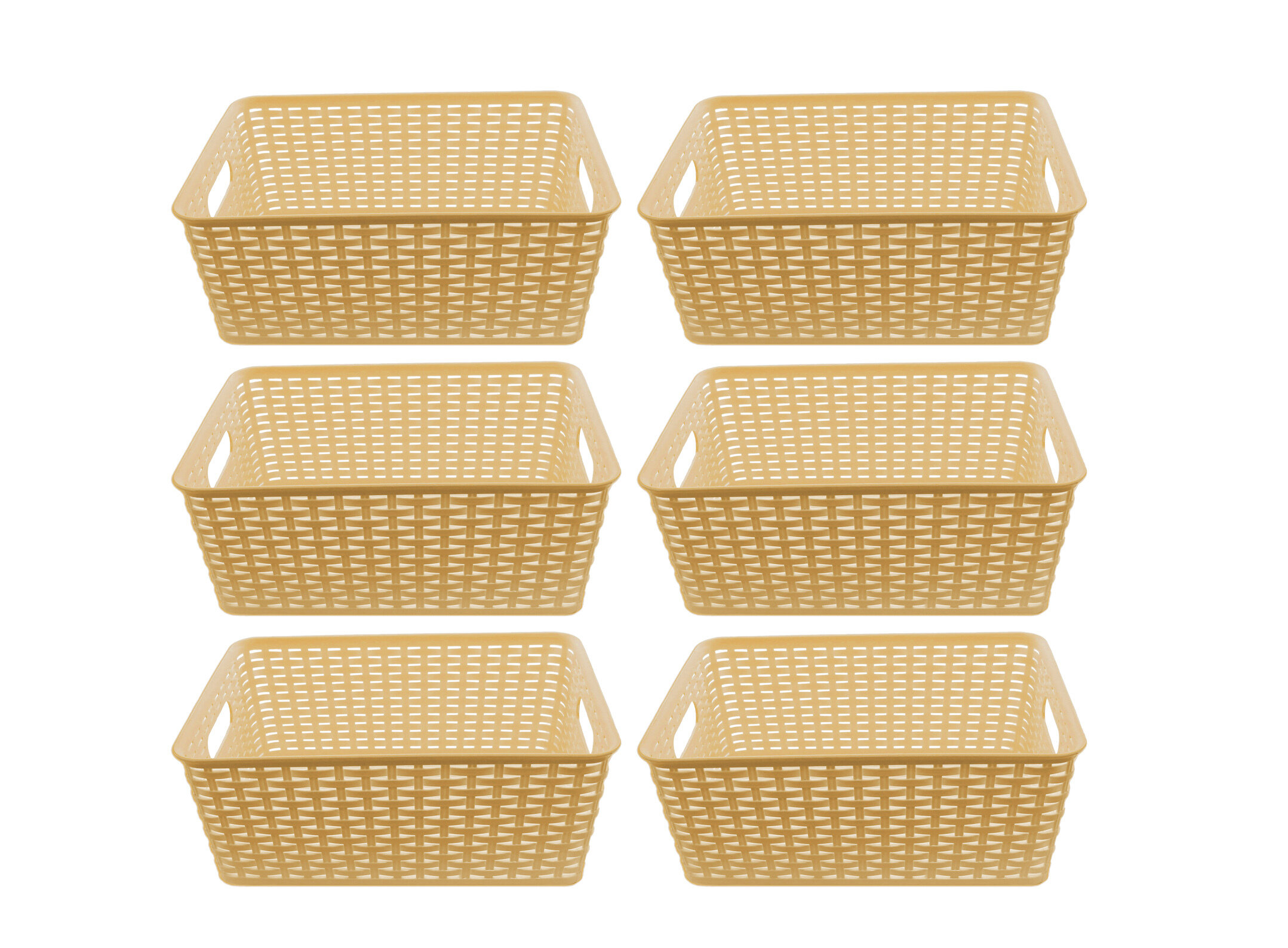 YBM Home Plastic Rattan Storage Box Basket Organizer for Bathroom, Large,  Gray 