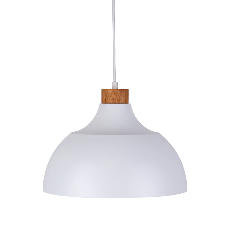 Luminaire suspendu CAP rouge brique, Blanc