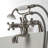 Kingston Brass Kingston Three-Handle 2-Hole Deck Mount Clawfoot Tub Faucet with Handshower-53502160