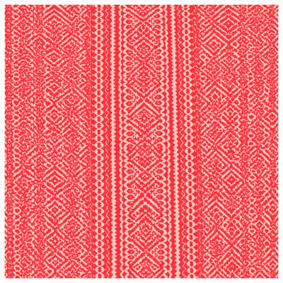 Coussins décoratifs rouges à motif géométrique double face