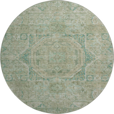 Premium Machine Washable Lubbers AMF1743 Global Rug