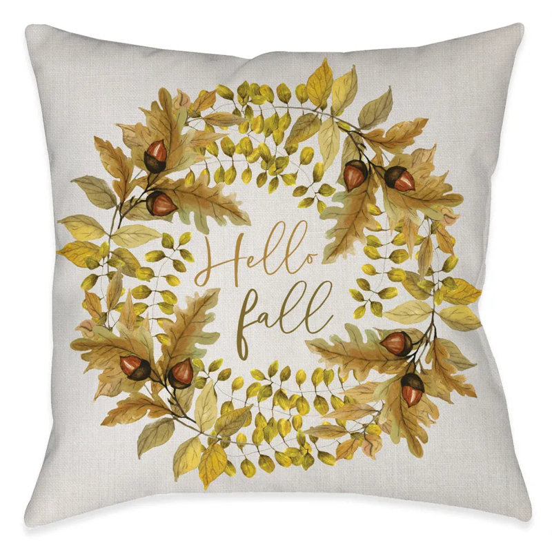 Coussin décoratif d'extérieur Hello Fall