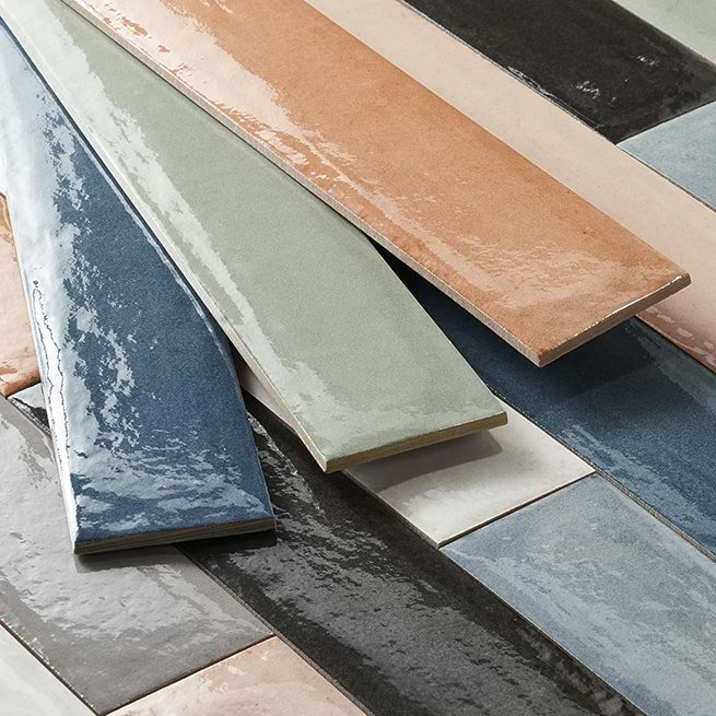 Paint 3x16 Glossy Porcelain Tile, Nero Black
