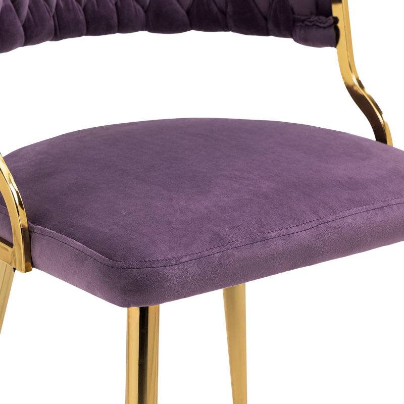 Christal Upholstery Dining Chair, Purple